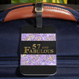 57th Birthday Luggage Tag