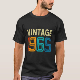 57th Birthday Vintage 1965  57 Years Old Men Women T-Shirt