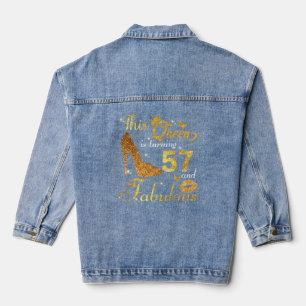 57Th women Birthday Denim Jacket