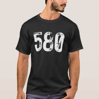580 Area Code Lawton OK Mobile Telephone Area Code T-Shirt