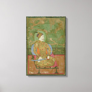 58.20/25A Portrait of Sultan Abdullah Qutb Shah se Canvas Print