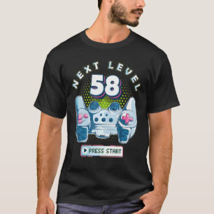 58 Birthday Gamer Next Level 58 Gaming Controller T-Shirt