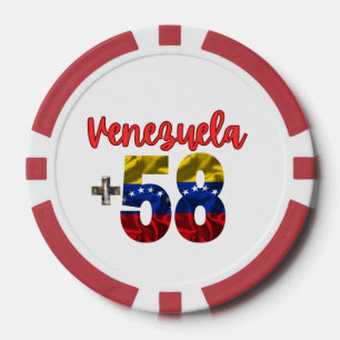 58 Venezuela Pride Authentic Venezuelan Roots Poker Chips