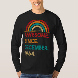 58 Year Old Awesome Since December 1964  58th Birt T-Shirt