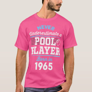 58 Year Old Pool And Billiard Player 1965 58Th Bir T-Shirt