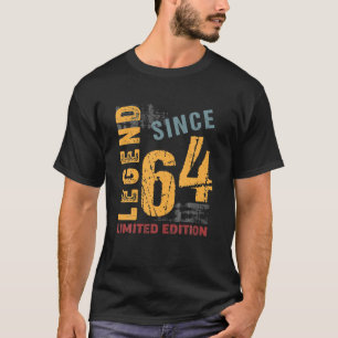 58 Years Old Vintage 1964 58Th Birthday Decoration T-Shirt