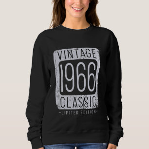 58 Years Old Vintage 1966 58th Birthday Decoration Sweatshirt