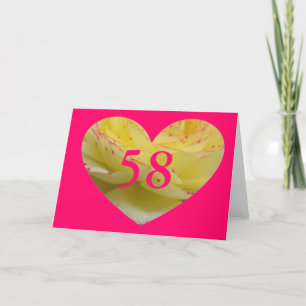 58th Birthday Card