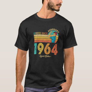 58th Birthday February 1964 Legend Since 1964 58 Y T-Shirt