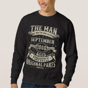 58th Birthday Gifts For Men 58 Year Old Bday Septe Sweatshirt