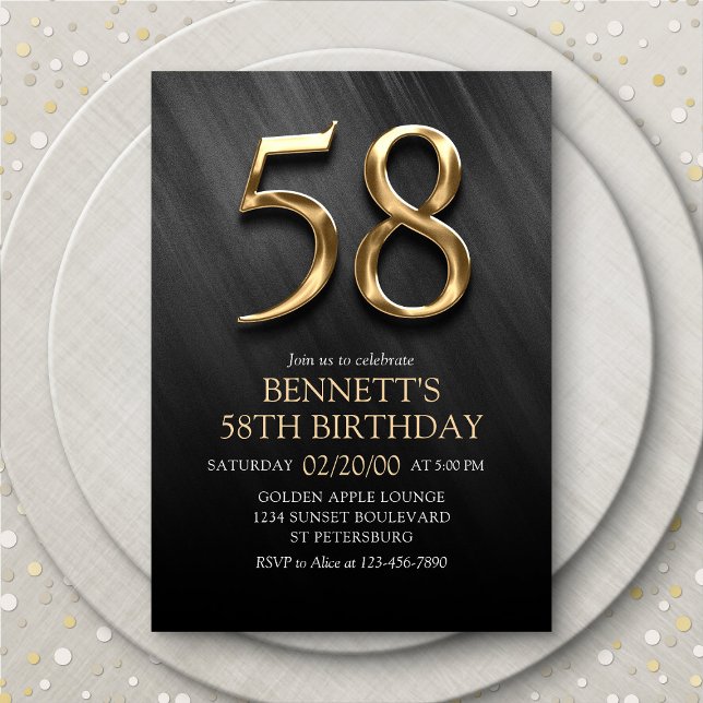58th Birthday Invitation (Creator Uploaded)