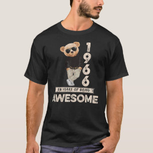 58th Birthday Men Women 1966 Original Awesome Tedd T-Shirt