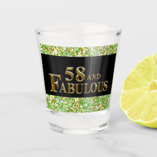 58th Birthday Shot Glass