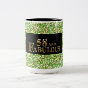 58th Birthday Two-Tone Coffee Mug