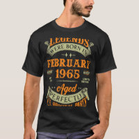 58th Birthday Vintage Legends Born In February 196