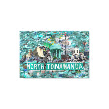 59.26" x 40.00 Stretched Canvas - Streets of NT 