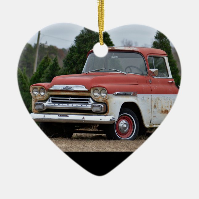 59 Chevy Truck Ceramic Tree Decoration (Front)