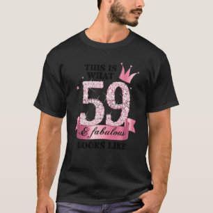 59 & Fabulous I Pink White Party Group Candid Phot T-Shirt