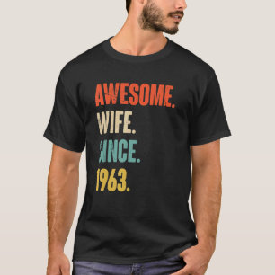 59 Wedding Anniversary For Her  Awesome Wife Since T-Shirt