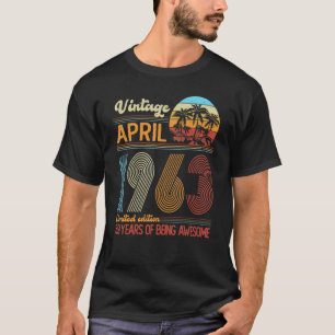 59 Year Old Vintage 1963 59th Birthday 1 T-Shirt