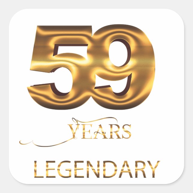 59 years legendary sticker (Front)