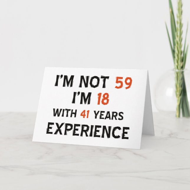 59th birthday designs card (Front)