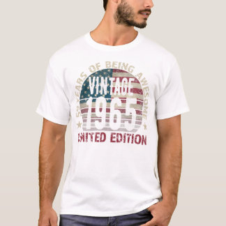 59th Birthday Gift men Vintage born 1965 turning 5 T-Shirt