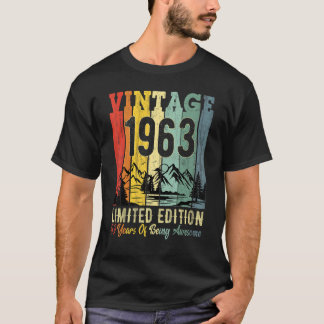 59th Birthday Party 59 Year Old Awesome 1963 T-Shirt