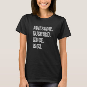 59th Wedding Aniversary For Him Awesome Husband Si T-Shirt