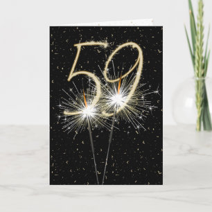 59th wedding anniversary sparklers card