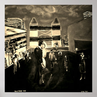 5:05 Original Oil on Canvas Reprint Poster! Poster