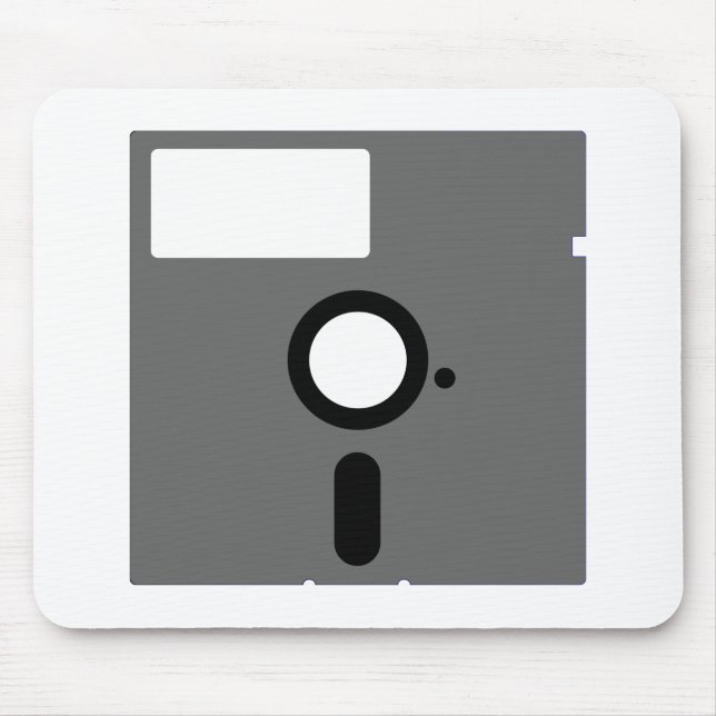 5.25 inch floppy disc - old computer diskette mouse pad (Front)