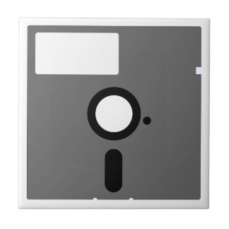 5.25 inch floppy disc - old computer diskette tile