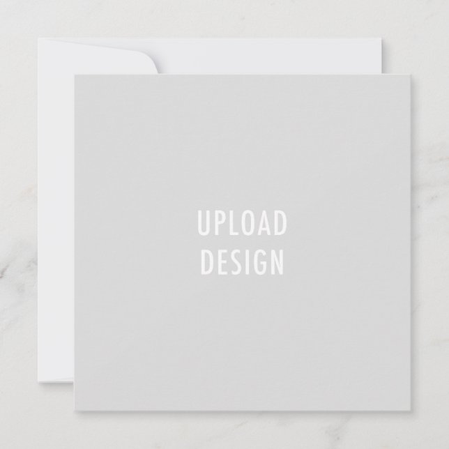5.25 Square Flat Card Upload Your Design (Front)