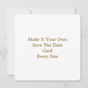 5.25" x 5.25" Save The Date Card