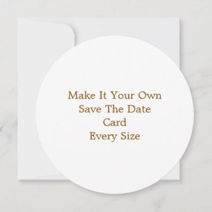 5.25" x 5.25" Save The Date Card