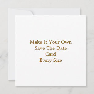 5.25" x 5.25" Save The Date Card