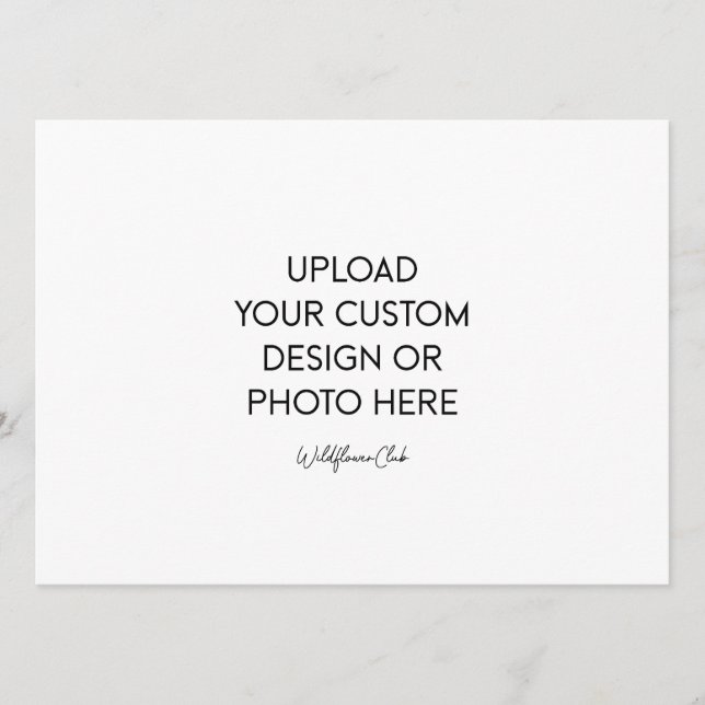 5.5" x 7.5" Flat Menus (Front)