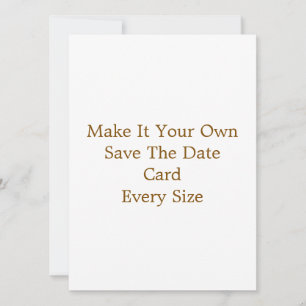 5.5" x 7.5" Save The Date Card