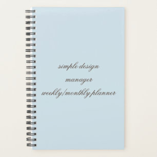 5.5"x 8 5" spiral weekly/monthly planner