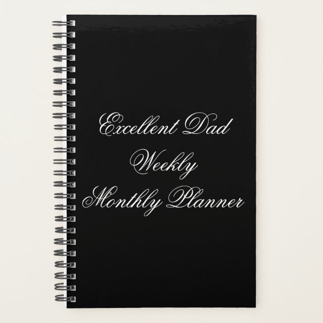 5.5"x 8 5" spiral weekly/monthly planner (Front)