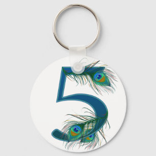 5 / 5th / 5th Anniversary / number 5 Key Ring