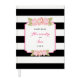 5.75x7.5 Floral Stripe Wedding Guest Book