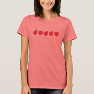 5 Apple Customisable Teacher Shirt