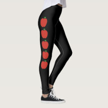 5 Apple Teacher Leggings
