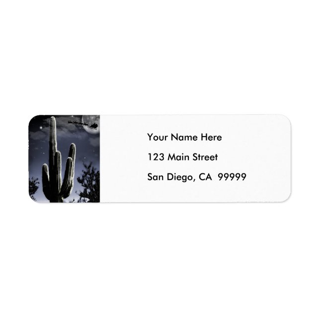 5 Armed Desert Saguaro in the Moonlight (Front)