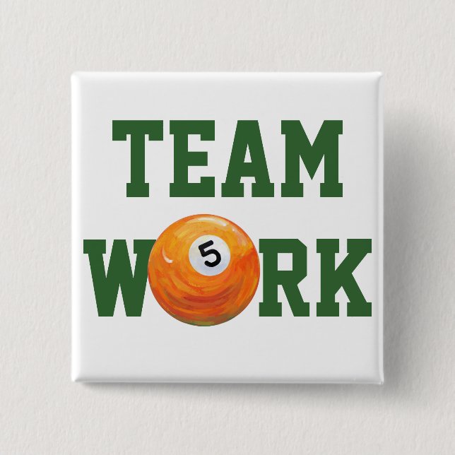 5 Ball 15 Cm Square Badge (Front)