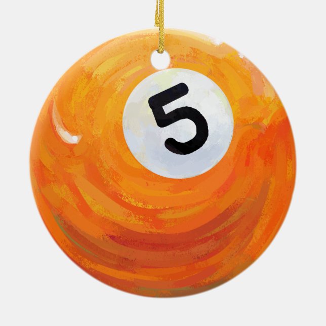 5 Ball Ceramic Tree Decoration (Back)