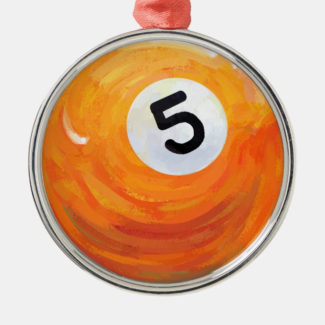 5 Ball Metal Tree Decoration (Front)
