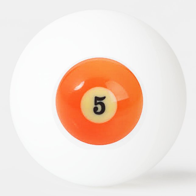 "5 Ball" pool ball design gifts and products (Front)